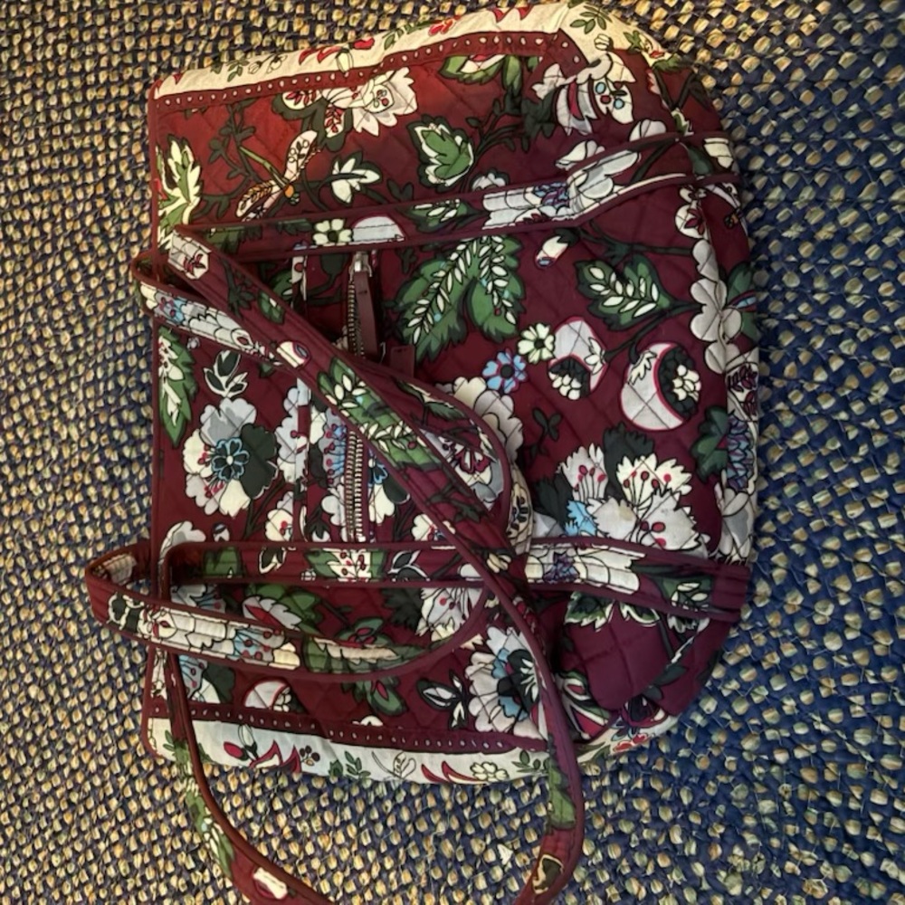 Vera Bradley Burgundy Floral Backpack